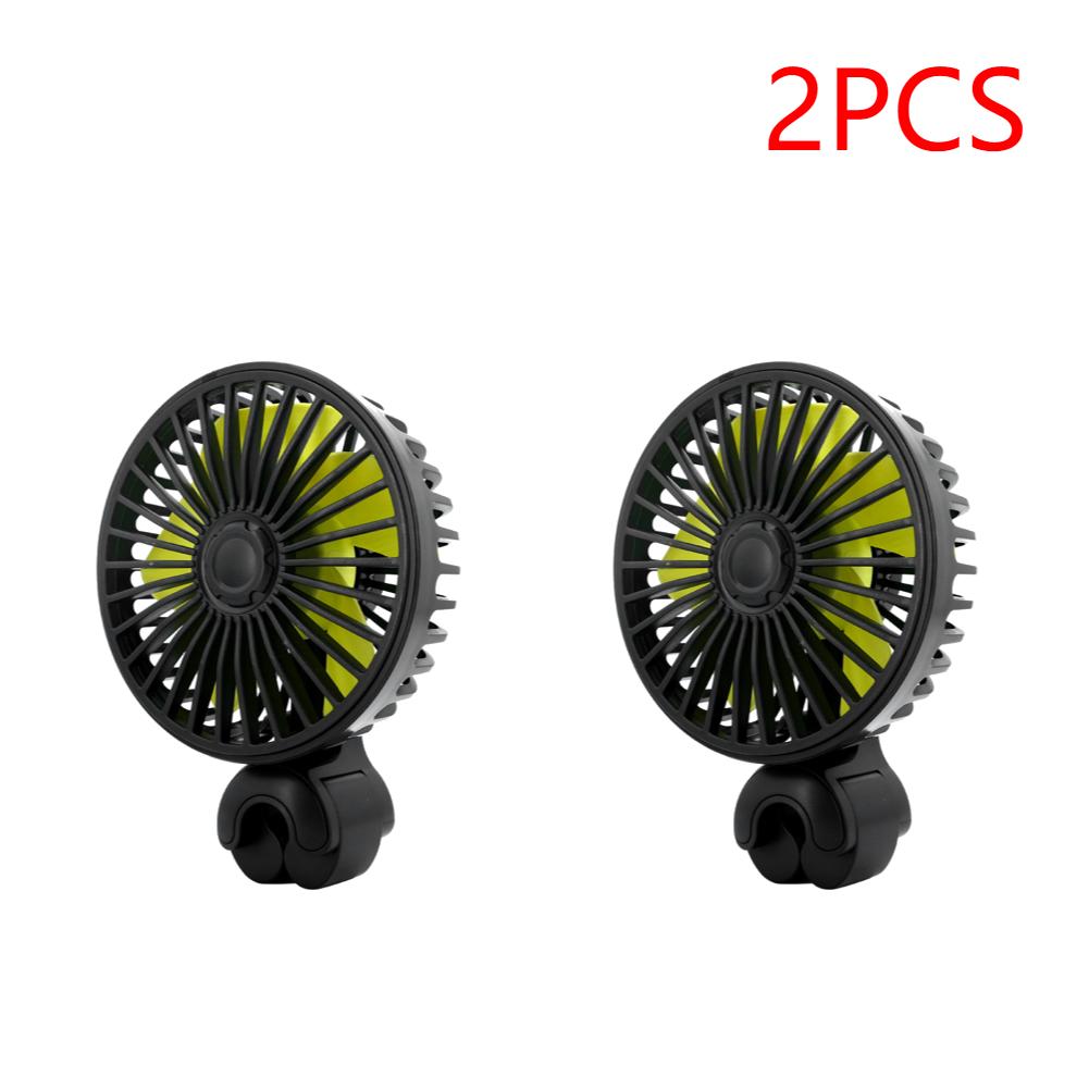 1-5PCS 360° Car Fan Rotating Cooling Wind Low Noise Summer Car Air Conditioning Cold Fan Ventilation Car Cooler for Sedan SUS RV