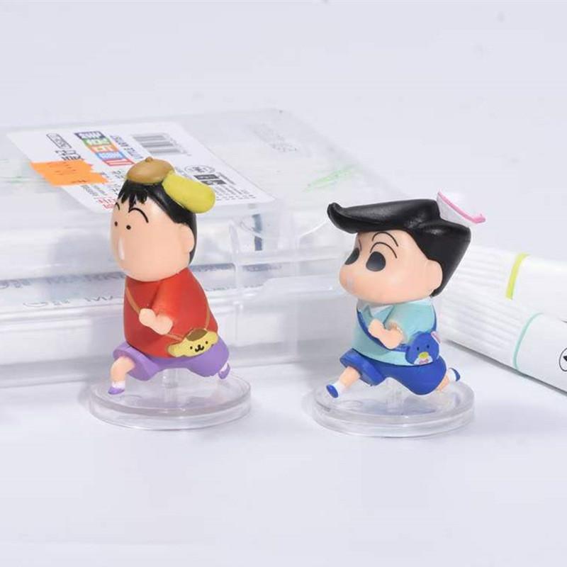 Cute Crayon Shin-chan Series Blind Box Figurines Adorable School Theme Pvc Toys