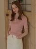 Teuwi Daiji Collar Button Short Sleeve Knit