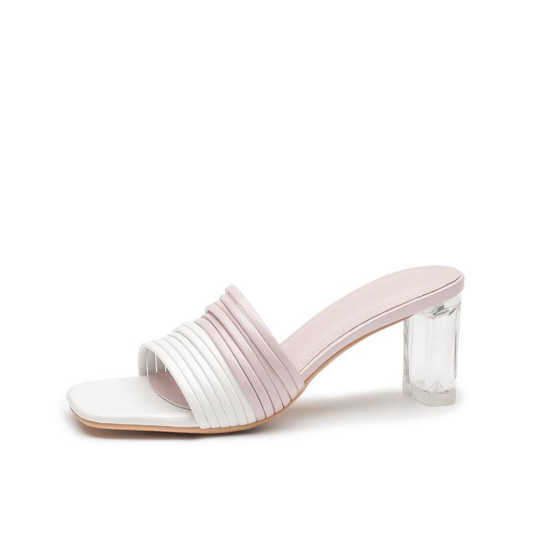 

Туфли с открытым носком и толстым каблуком, женская мода, одно слово, драг, новые летние римские сандалии на высоком каблуке 39