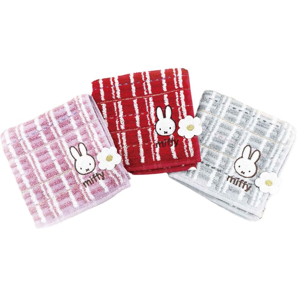 Marimo Craft Miffy Tweed Mini W250 X Towel, Pink, H250mm, DBM-2842