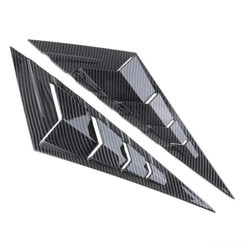For Hyundai Elantra 2025 2025 2025 Car Rear Louver Window Side Shutter Cover Trim Sticker Vent Scoop Carbon Fiber Accessories