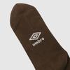 Essential Vertical Wording Crew Socks Brown (UQ323CSC91)