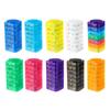 7PCS Pill Box Organizer Small Compact Modular Design Detachable High-visibility Color Container for Medication And Supplements