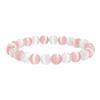 Small Fresh Bracelet, Niche Personalized Pink And White Opal Bracelet, Female Cute Bracelet Beaded.