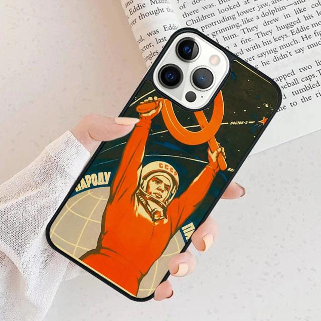 Vintage USSR CCCP Phone Case For iPhone 17 Air 15 16 Cover  11 13 14 Pro Max 12 Plus Max Fundas