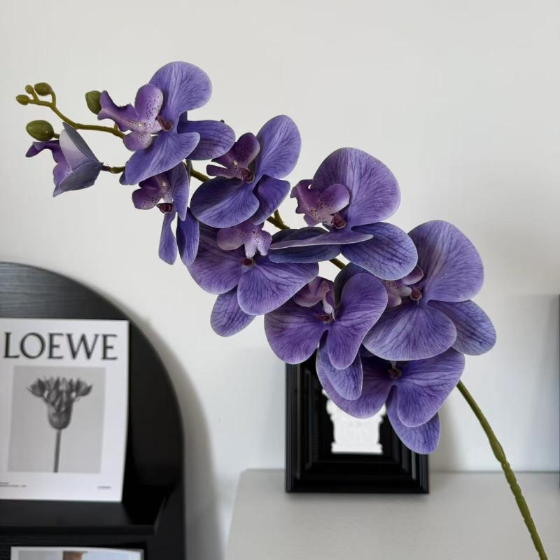 Künstliche Schmetterlingsorchidee Kunstblumen für Heimdeko Wohnzimmer Hotel Fenster Hochzeitsarrangement