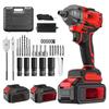 Rechargeable Brushless Electric Impact Wrench with Large Torque, Lithium Battery, and Auto Repair Screwdriver Function