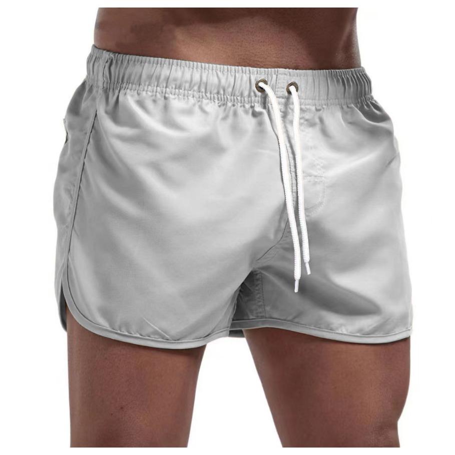 Sommer Herren Strand elastische Taille Krawatte lässig atmungsaktive Shorts Bademode