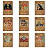 One Piece Affisch med Efterlyst-motiv Vintage Kraftpapper Tapet Dekorativ Målning Gåva