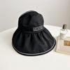 Style Hat Versatile Exquisite Letter Womens Sunshade Fishermans Hatscaps