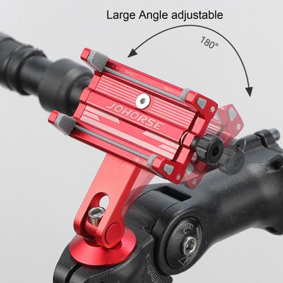 Liga de alumínio suporte do telefone da bicicleta espiral telescópica montagem do telefone da bicicleta quatro garras bloqueio suporte do telefone celular da bicicleta para o telefone 58-88mm
