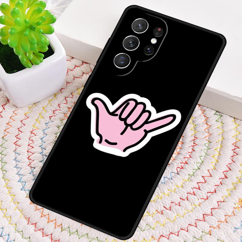 Surfer Surf Hang Loose Shaka TPU Phone Case For Samsung Galaxy note 10 pro S26 S25 S24 S23 S22 Ultra Plus S21 FE S20 Cover
