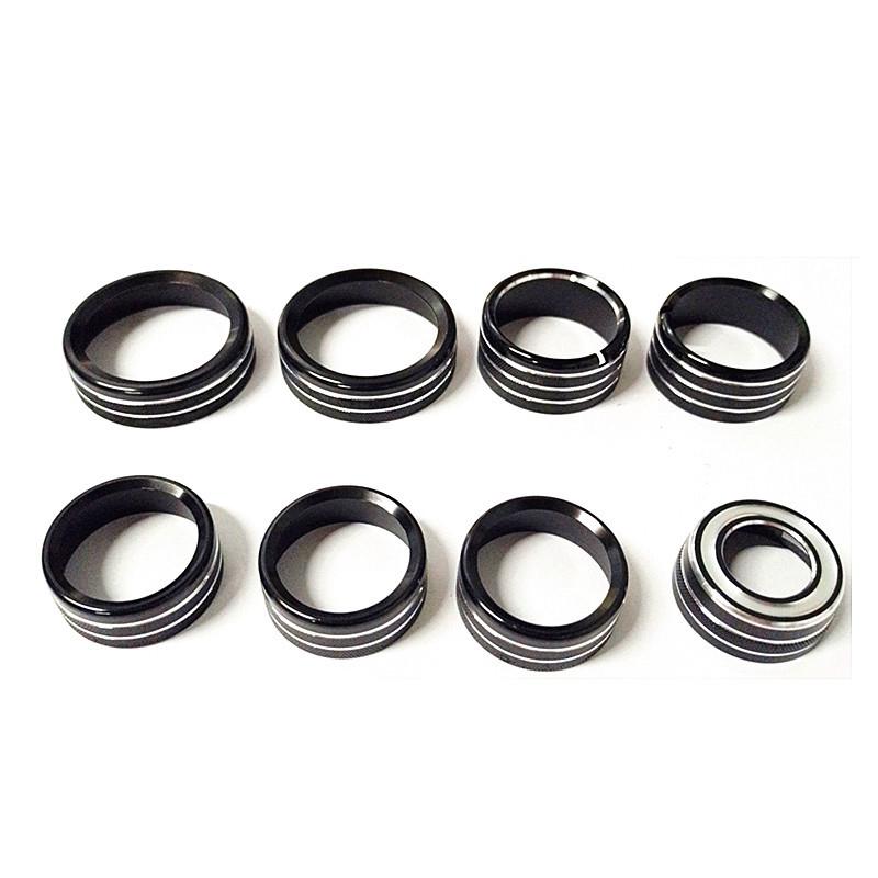 Air Condition Knob Cover+Audio Volume Control Button Cover Trim for Chevrolet Silverado & GMC Sierra 2014 2015 2016 2017 2018