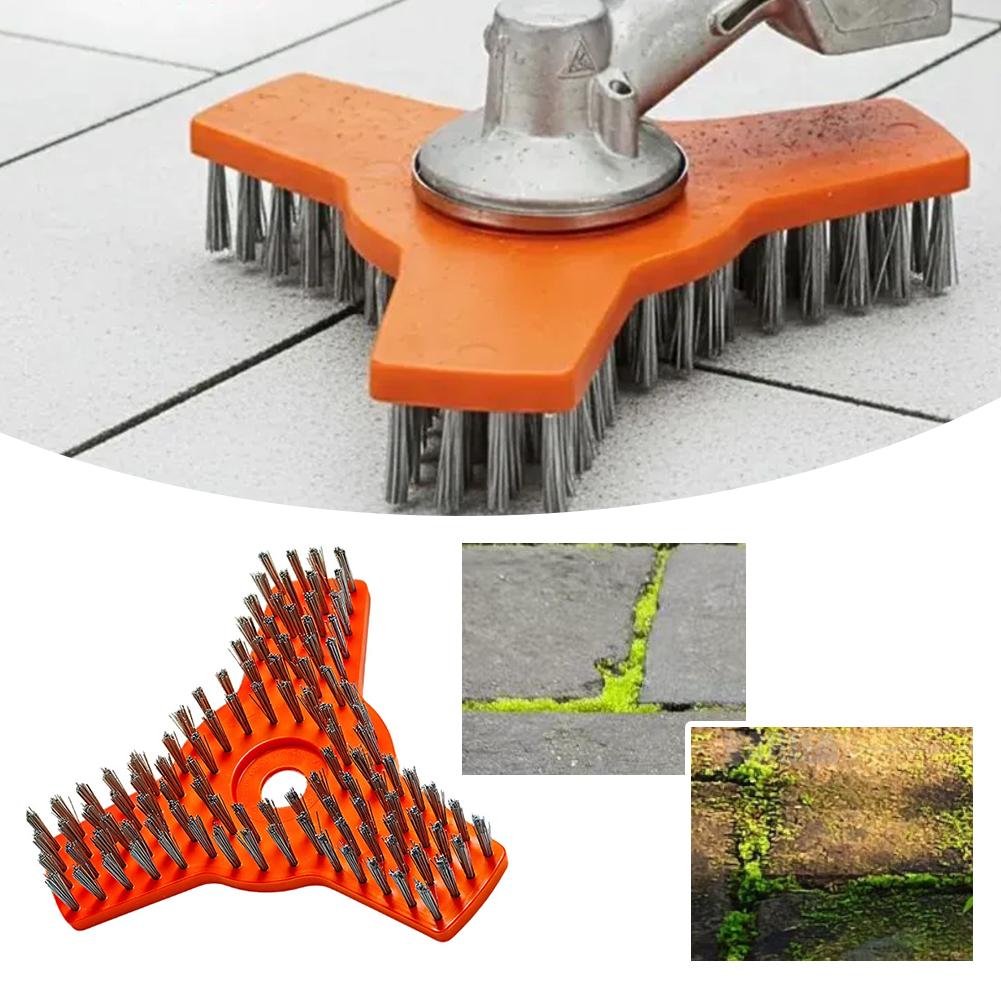 Lawn Mower Wear resistant Polyester Cleaning Brush Efficient Cleaning Grass Head Garden Tool Accessories