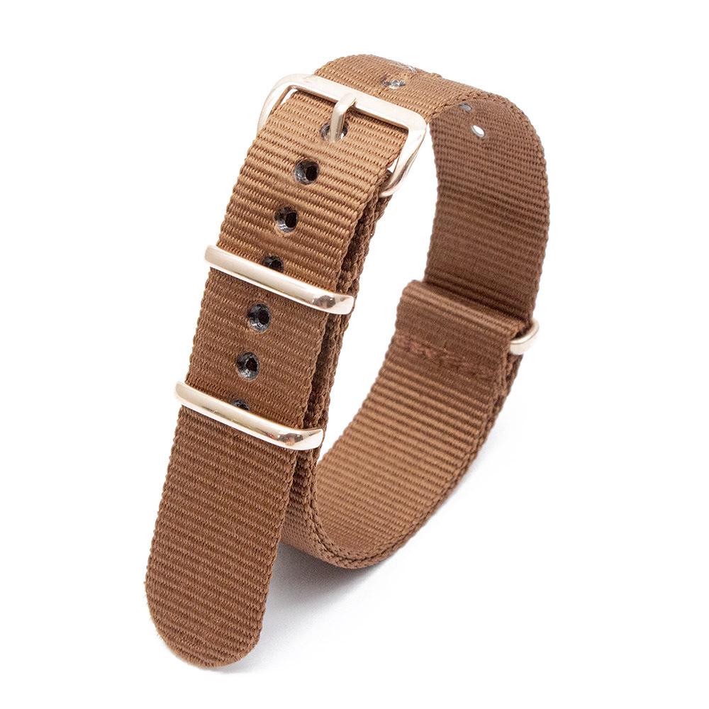 Rose Gold Buckle Nylon Watch Strap - Canvas Replacement for DW Watches