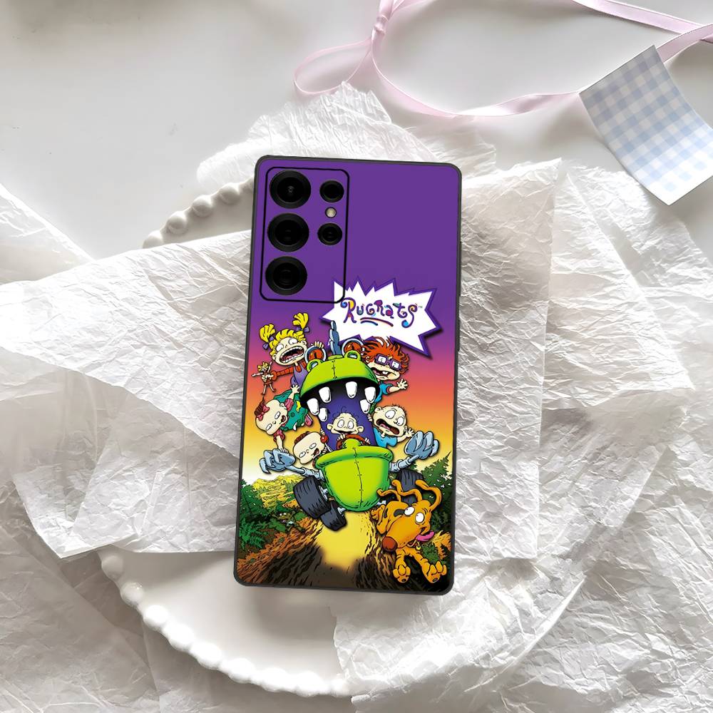 Cartoon Funny R-Rugrats Phone Case For Samsung S 24 Fe 25 Ultra Plus 20 Lite 21 30 22 23 24 22 Ultra 5G Fundas