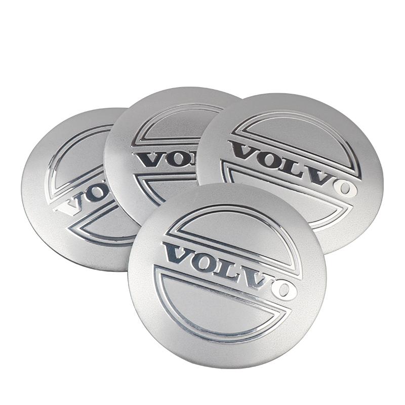 4 Stück 56/60mm Auto Radnabendeckel Aufkleber Radkappen Dekor Aufkleber Für Volvo Rdesign AWD C30 C70 S40 S60 S70 S80 S90 V40 V50 V60
