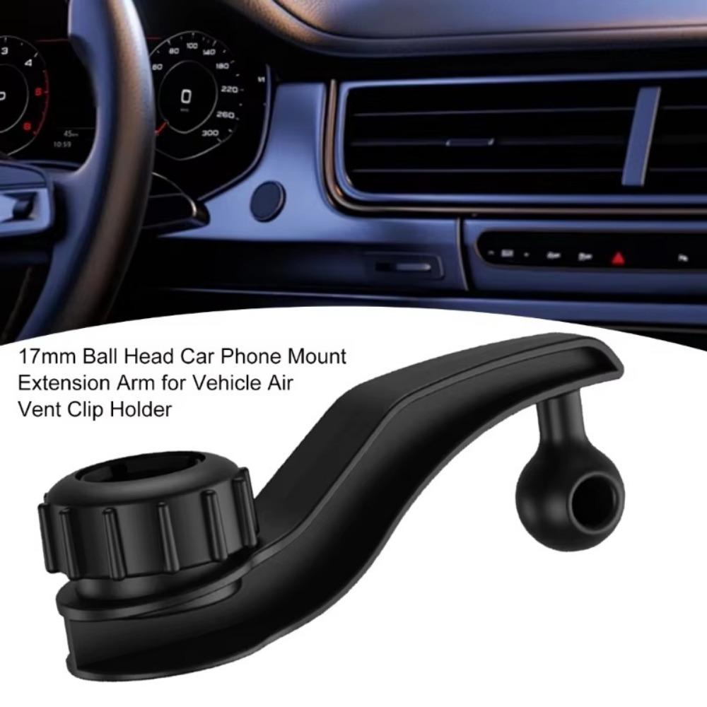 

17mm Extension Rod Black Bracket Extender New Phone Stand For Car Air Outlet