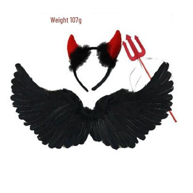 Child's Wednesday Addams Costume Set: Dress, Crown, & Necklace