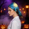 Women's Halloween Printed Ponytail for Work Shower Hair Wrap