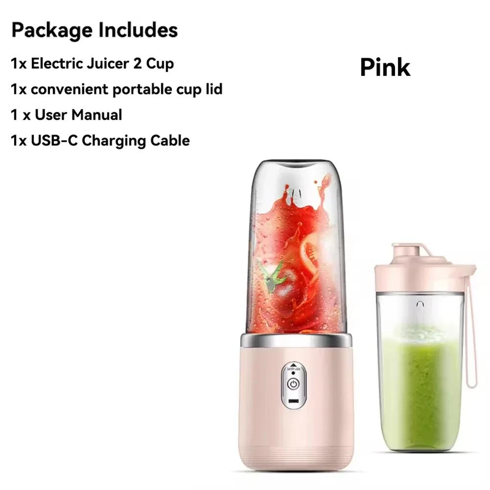 Xiaomi Portable Blender Bottle Electric 6 Blades Multifunction Juice Blender Fresh Juice Smoothie Blender Ice CrushCup Food Processor