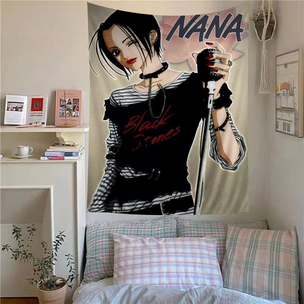 VIKAMA Japanese Classic Anime NANA Wall Tapestry Bedroom Dormitory Game Room Wall Decoration Home Decoration Tapestry