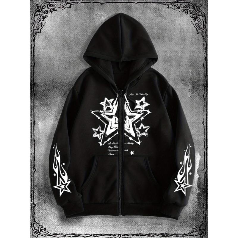 College Speciale Broer Vijfsterren Originele Print Rits Hoodie