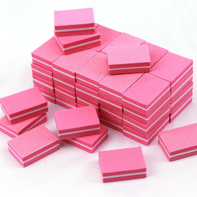 Double-Sided Washable Nail File: Mini High-Elastic Tofu Sponge Block