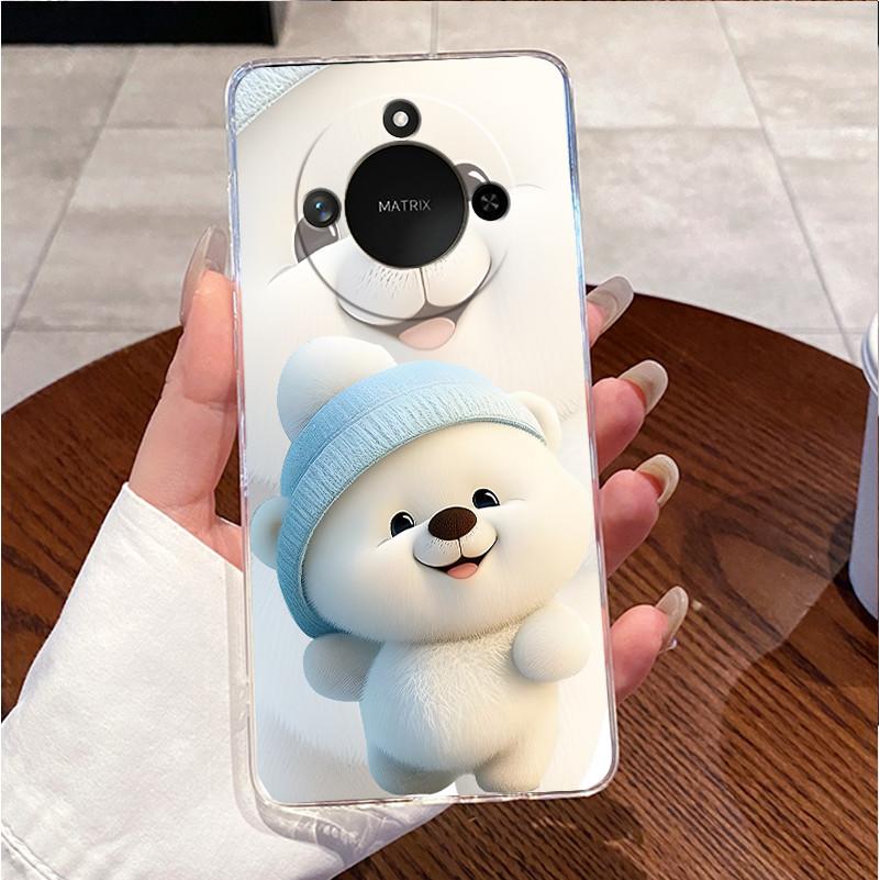 For Honor X9C Smart 5G Casing Clear Luxury Cute Love Rabbit Funny Cool TPU Soft Silicone Phone Case HonorX9C Smart 5G Back Cover