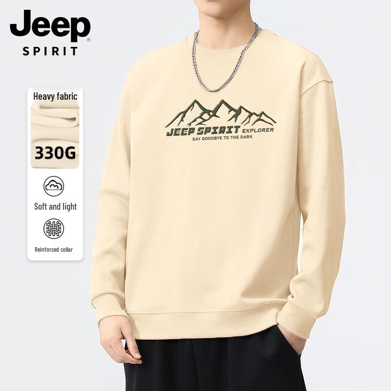 

JEEP SPIRIT Men s Printed Crewneck Sweatshirt 3XL