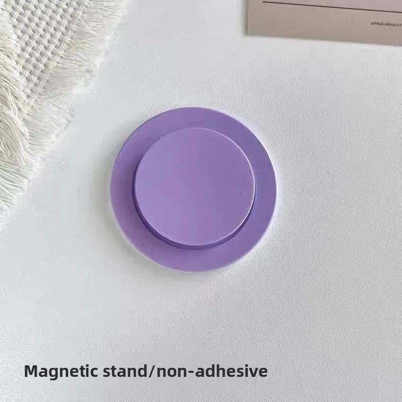 Per Magsafe Magnetico Carino Caramella Retrattile Airbag Supporto Stand Ins Colore Solido Rotondo Impugnatura Telefono Porta Carica Wireless Dito