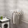 Retractable Wall-Mounted Clothes Drying Rack, 63.5x60x20cm, White