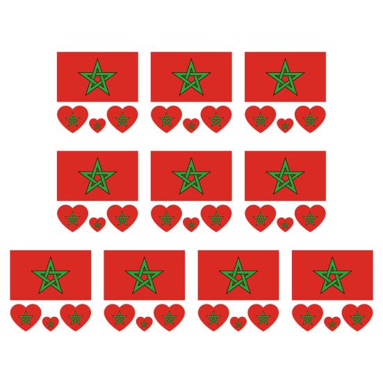 

10 шт. наклейки для лица, не вызывающие раздражения, водонепроницаемая бумага, флаг страны, временные поддельные татуировки для лица I