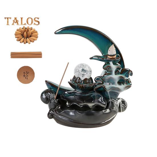 Měsíční kadidlo Keramický vodopád Kadidlo Dobře navržený držák na vonné tyčinky Aromaterapeutická ozdoba Home