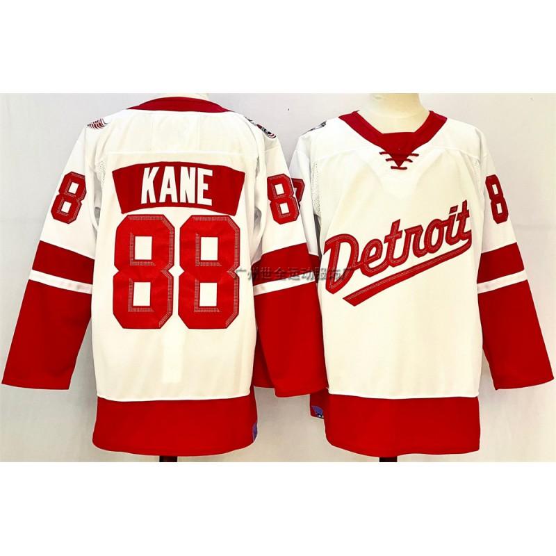 Mens Retro Ice Hockey Jersey Custom Number 71 88 Larkin DeBrincat Datsyuk Cotton Blend Practice Uniform
