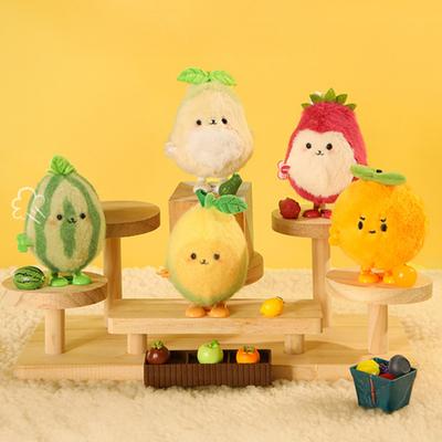 Plush Fruit Wind-up Toy Simulated Avocado Dragon Fruit Watermelon Lemon Orange Spring Clockwork Toy Toddlers Boys Girls Jumping Fruit Toy