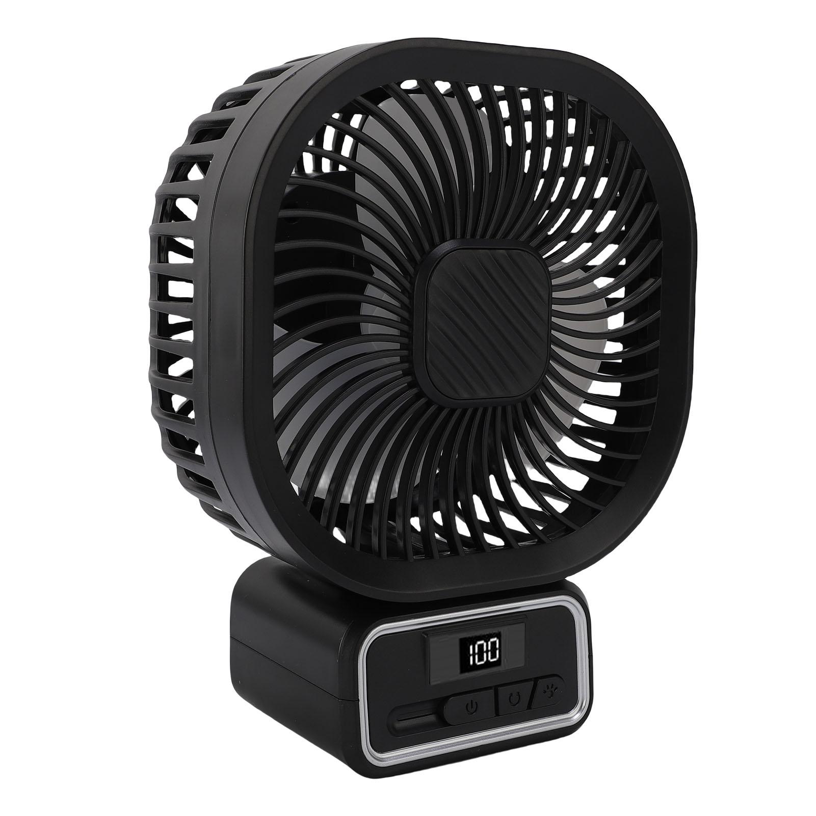 

Вентилятор для коляски, 3 скорости ветра, автоматическое вращение, портативный вентилятор со съемным гибким штативом и ночником