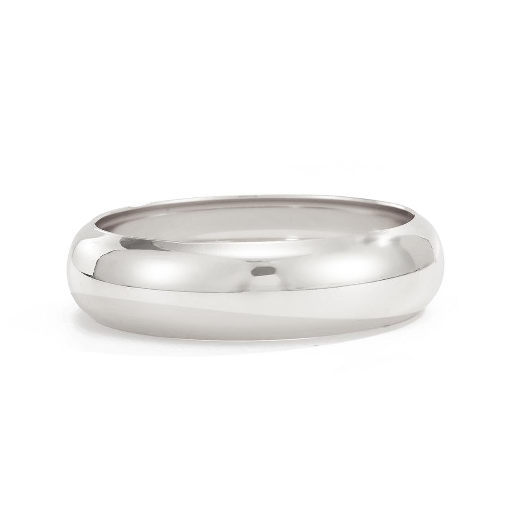 Exaggerated Wind Metal Glossy Wide Edition Bracelet Women'S, Fashion Geometric Curved Round Bracelet Bracelet