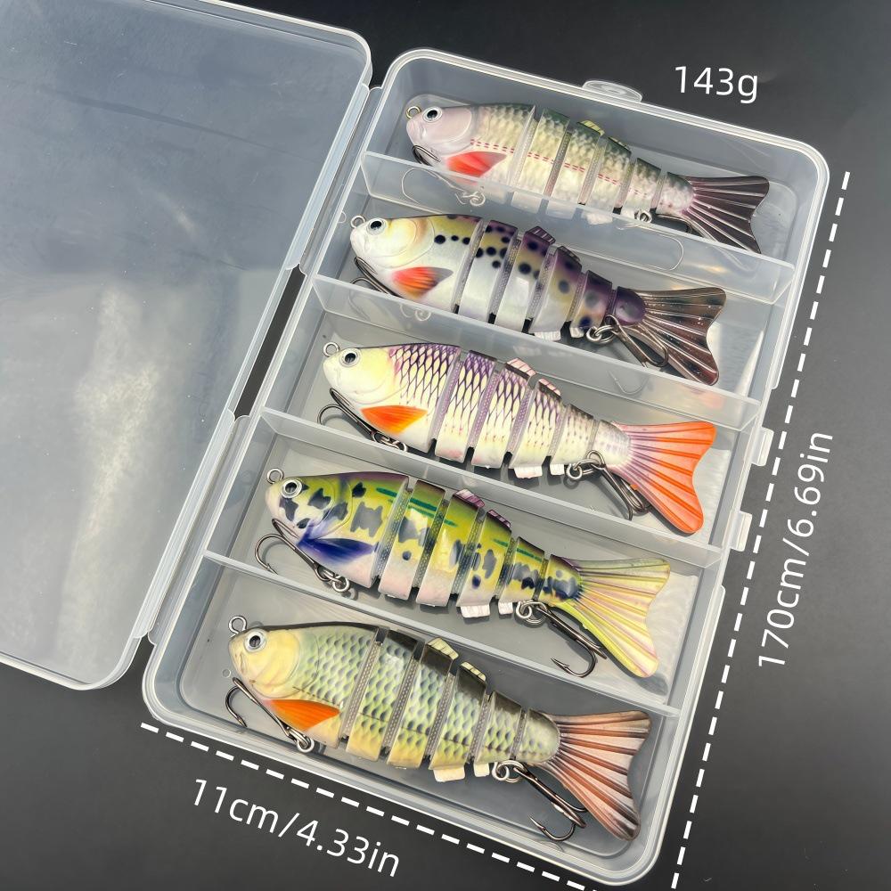 Cross-Border Hot-Selling 6-Section Minnow Fishing Lure - Multi-Section Hard Bait