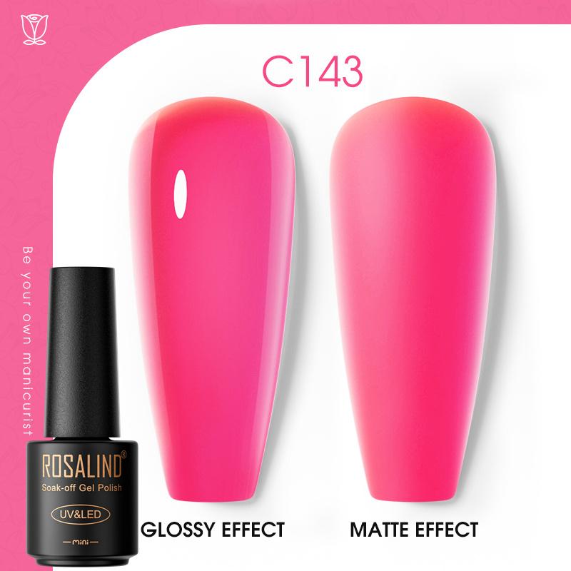 ROSALIND Laser Top Coat Gel Nail Polish Bright Semi Permanent Soak Off UV Multicolor Nail Polish Gel Varnish Hybrid For Nail Art Design LED/UV Lamp