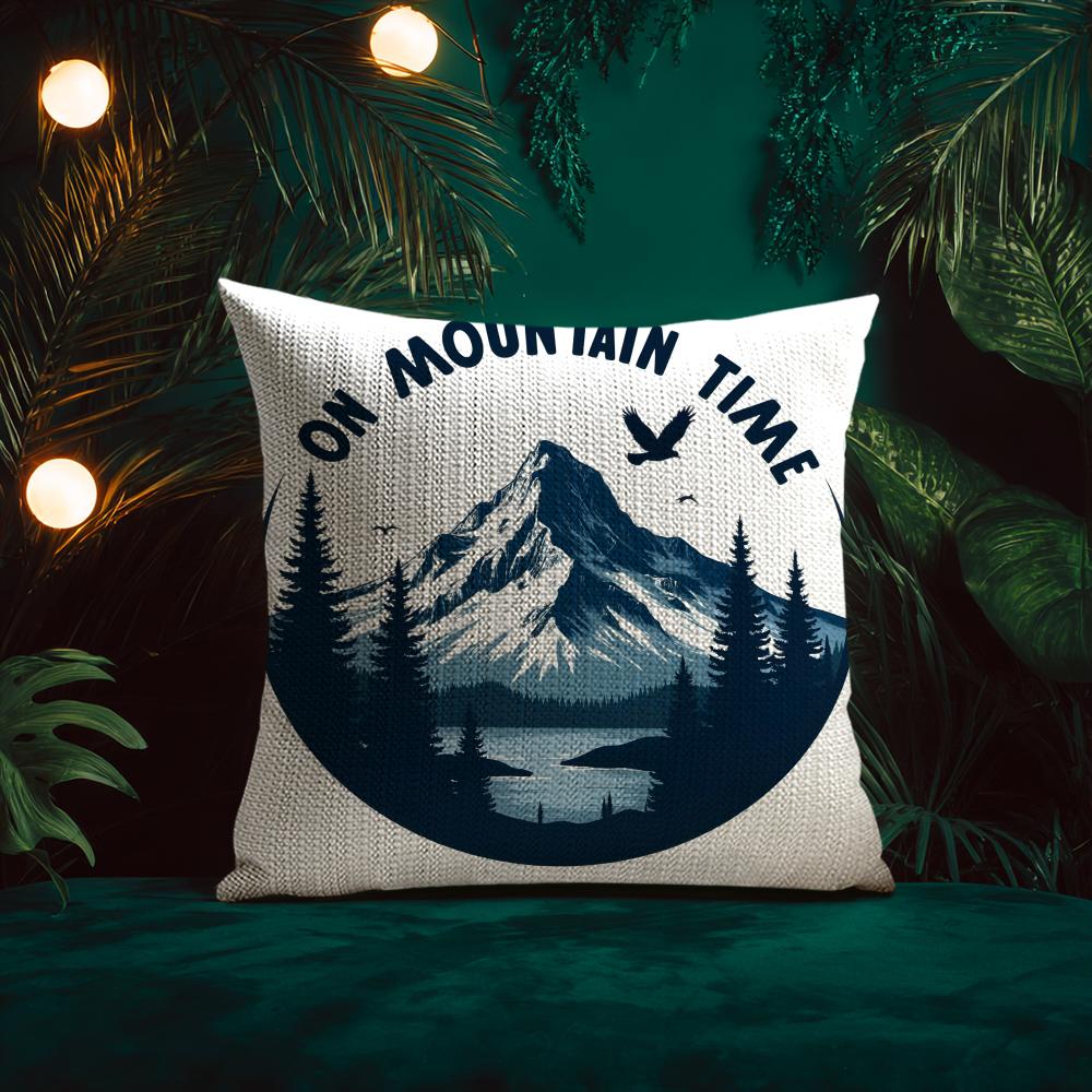 Retro American Style Letter Printing Cushion Cover Silky Elegant Comfort Sofa Bed Invisible Zipper Beach Pillowcase