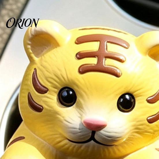 Car Air Freshener Vent Clip Cute Clip, Lying Cat/Tiger/Panda/Rabbit Holder for SUV Creative Auto Interior Decor Truck, Dashboard with Aroma Pad, Resin