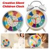 Creative Metal Alarm Clock Colorful Dual Bell Children Learning Clock Wake Up Clock Living Room