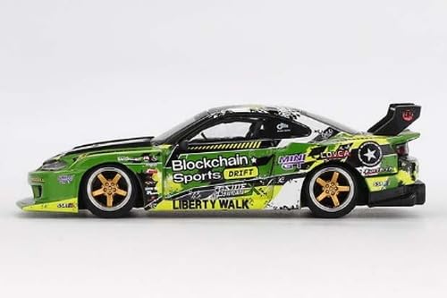 Sunrich MINI GT 1/64 Scale Nissan Silvia (S15) LB-Super Silhouette #555 V2 2024 Formula Drift Japan (Right-Hand Drive) Finished Model MGT00823-R