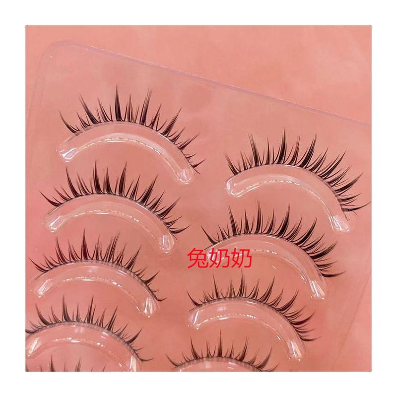 Mogugu - Set mit 5 Paar: Natürliche, zarte künstliche Wimpern