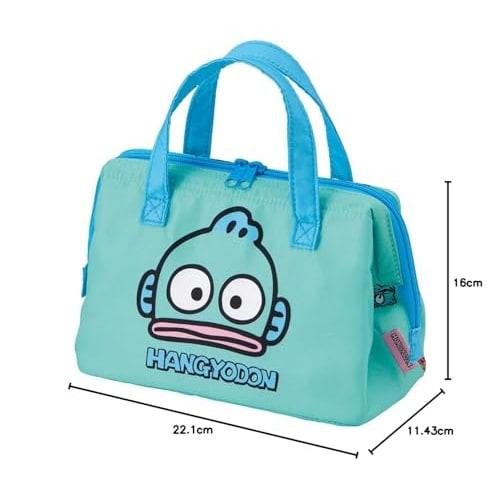 Skater Lunch Bag, Insulated, Clasp Closure, Women's, Sanrio Hangyodon KGA1-A