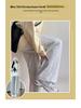 Gray Banana Women's Slimming Straight-Leg Track Pants - Petite 2025 Collection, Narrow Flare, Versatile Casual Wear for Spring and Autumn.