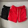 Men's Gothic Embroidered Shorts Washed Vintage Hip Hop Streetwear Loose Sweat Shorts