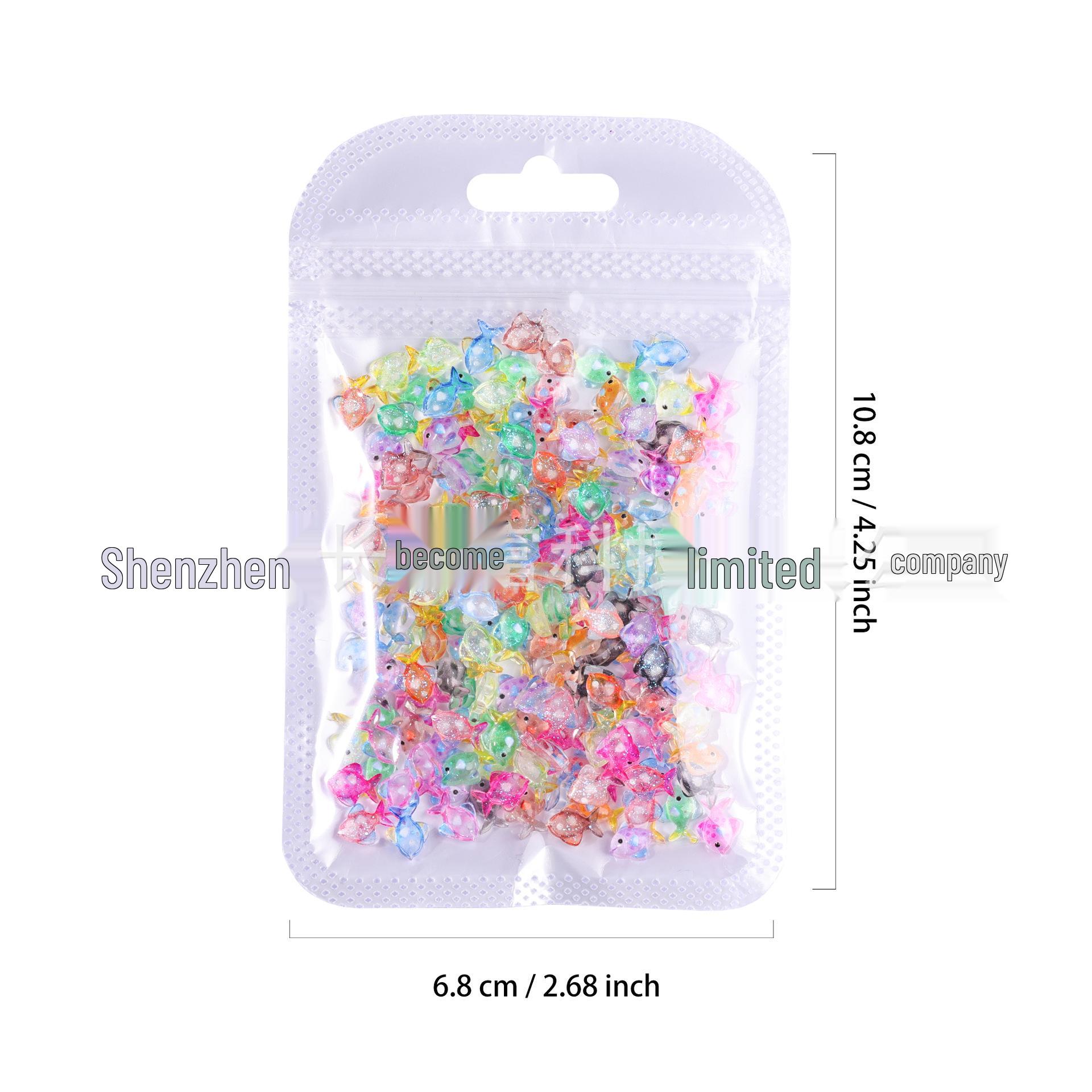 

Светящиеся Украшения для Маникюра «Подводный Мир» - Рыбки Модель Смола DIY Аксессуары 9-Green